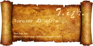 Turczer Ádám névjegykártya